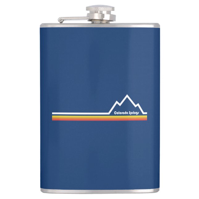 Colorado Springs Hip Flask (Front)