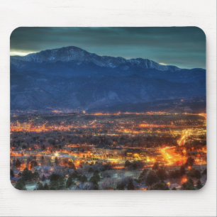 Colorado Springs Lights Mouse Mat