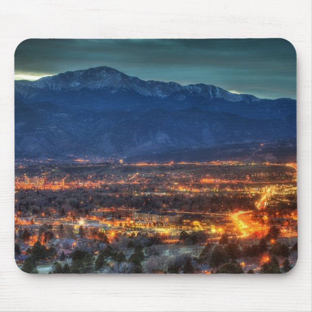 Colorado Springs Lights Mouse Mat (Front)
