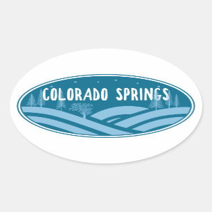Colorado Springs Outdoors Oval Sticker