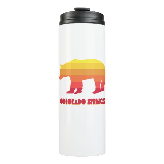 Colorado Springs Rainbow Bear Thermal Tumbler (Front)
