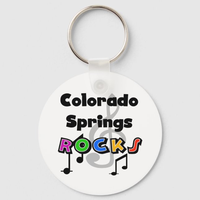 Colorado Springs Rocks Key Ring (Front)