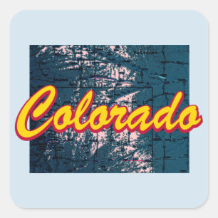 Colorado Square Sticker