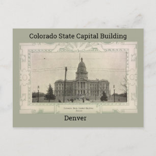 Colorado State Capital Building Postcard