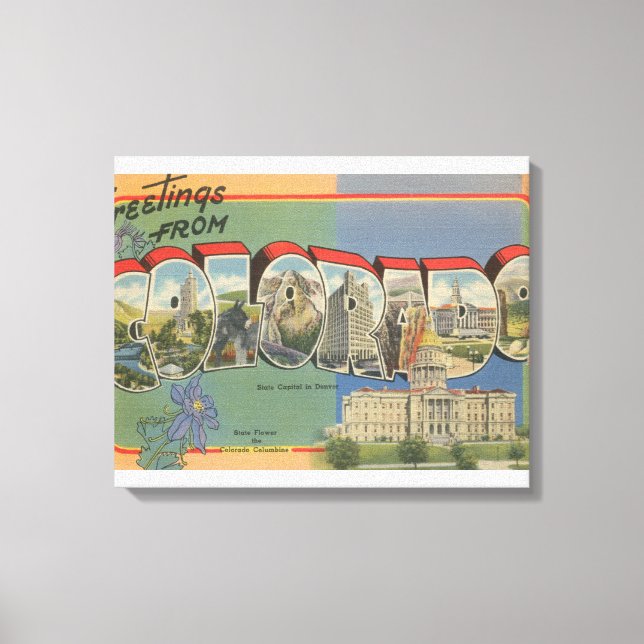 Colorado (State Capital Scene) Canvas Print (Front)
