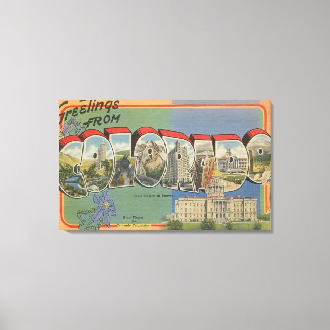 Colorado (State Capital Scene) Canvas Print (Front)