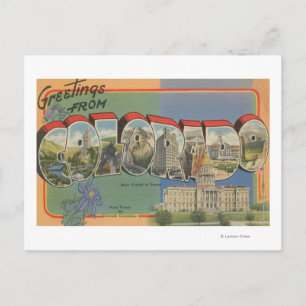 Colorado (State Capital Scene) Postcard