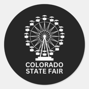 Colorado State Fair Ferris Wheel County Fair Puebl Classic Round Sticker