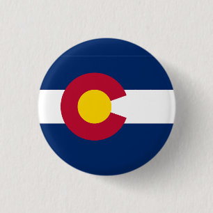 Colorado State Flag 3 Cm Round Badge
