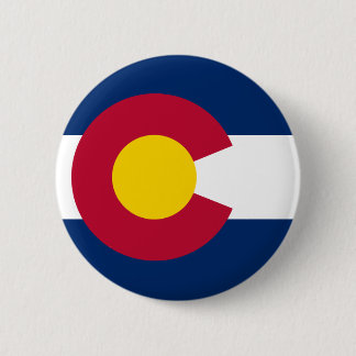 Colorado State Flag 6 Cm Round Badge
