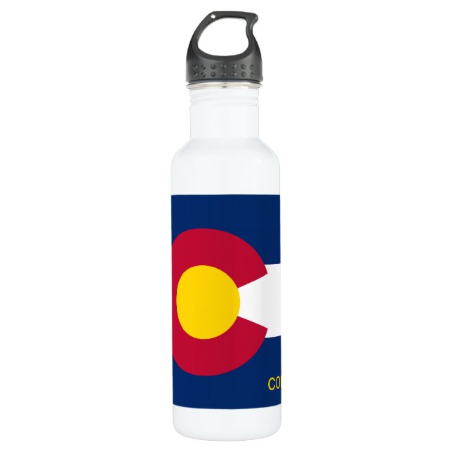 Colorado State Flag 710 Ml Water Bottle (Front)