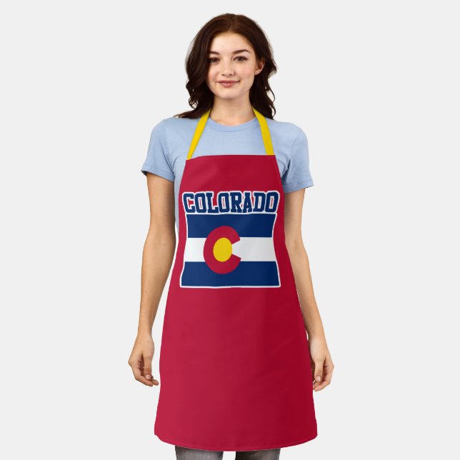Colorado State Flag Apron (Worn)