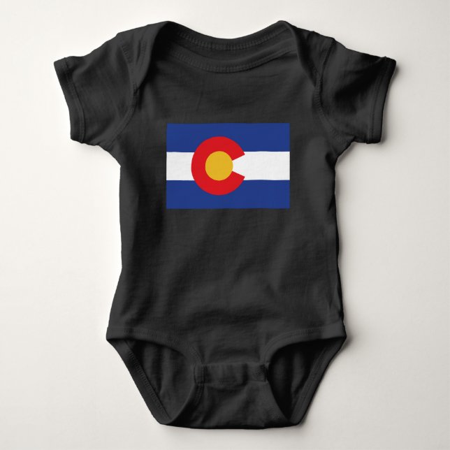 Colorado State Flag Baby Bodysuit (Front)