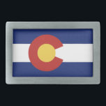 Colorado state flag belt buckle<br><div class="desc">Colorado state flag belt buckle. Cool gift ideas for him and her.</div>