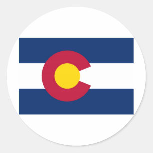 Colorado State Flag Classic Round Sticker