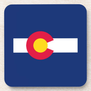 Colorado State Flag Design Coaster