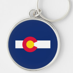 Colorado State Flag Design Key Ring