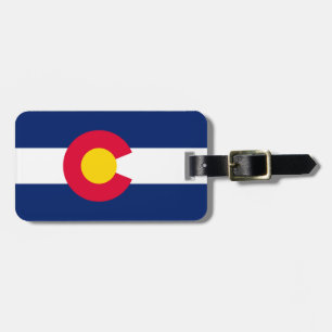 Colorado State Flag Design Luggage Tag