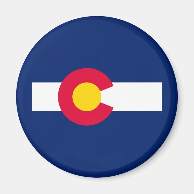 Colorado State Flag Design Magnet (Front)