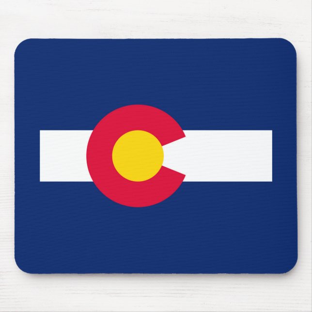 Colorado State Flag Design Mouse Mat (Front)