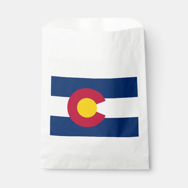 Colorado State Flag Favour Bags (Front)