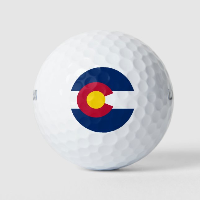 Colorado State Flag Golf Balls (Front)