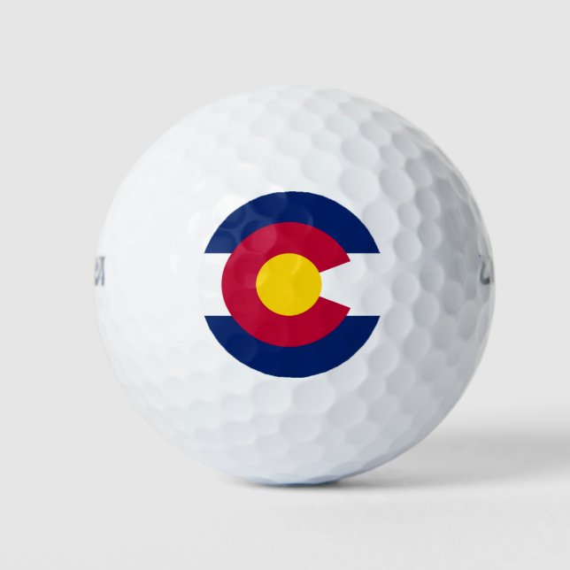 Colorado State Flag Golf Balls (Front)