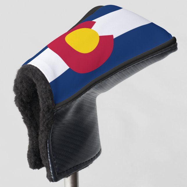 Colorado State Flag Golf Head Cover (3/4 Front)
