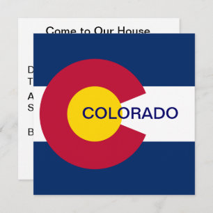 Colorado State Flag Invitation