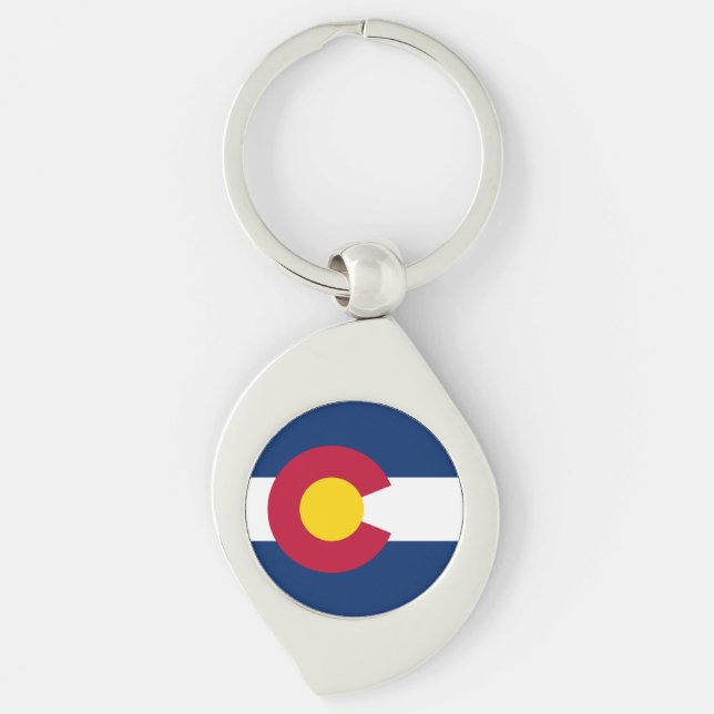 Colorado State Flag Key Ring (Front)
