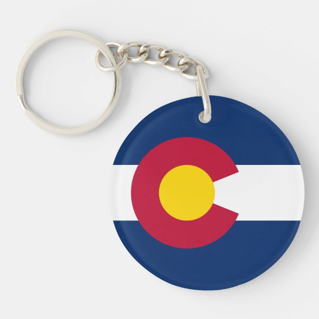 Colorado State Flag Key Ring (Front)