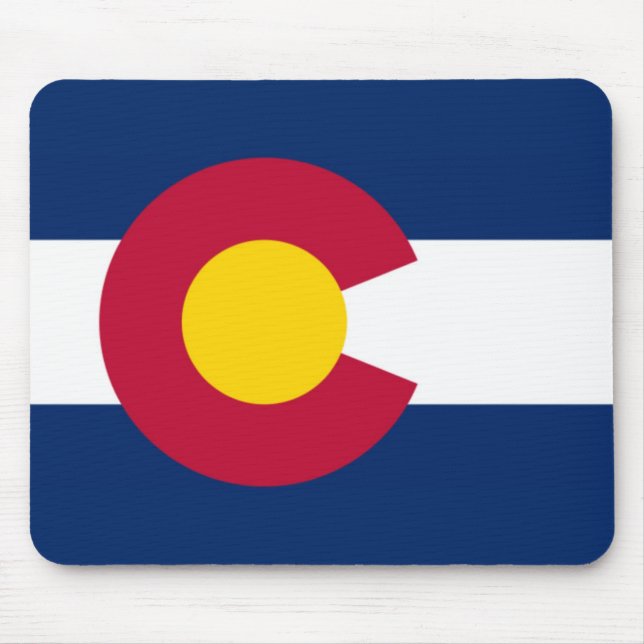 Colorado State Flag Mouse Mat (Front)