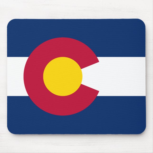 Colorado State Flag Mouse Mat (Front)