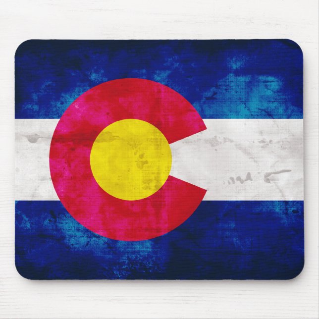 Colorado State Flag Mouse Mat (Front)