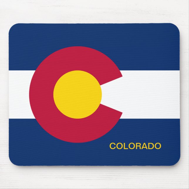 Colorado State Flag Mouse Mat (Front)