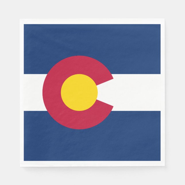 Colorado State Flag Napkin (Front)