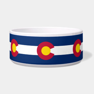 Colorado State Flag Pet Bowl