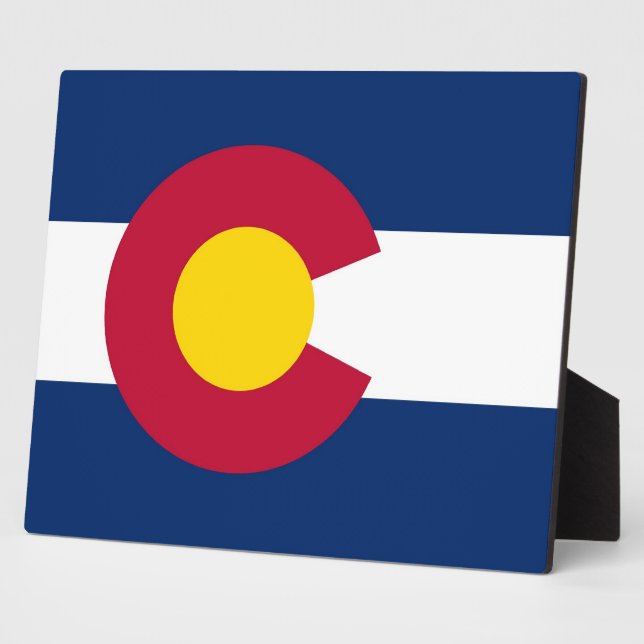 Colorado State Flag Plaque (Side)