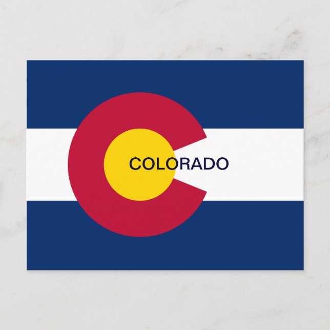 Colorado State Flag Postcard (Front)
