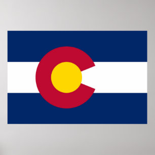 Colorado State Flag Poster