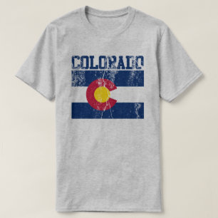 Colorado State Flag T-Shirt (Distressed)