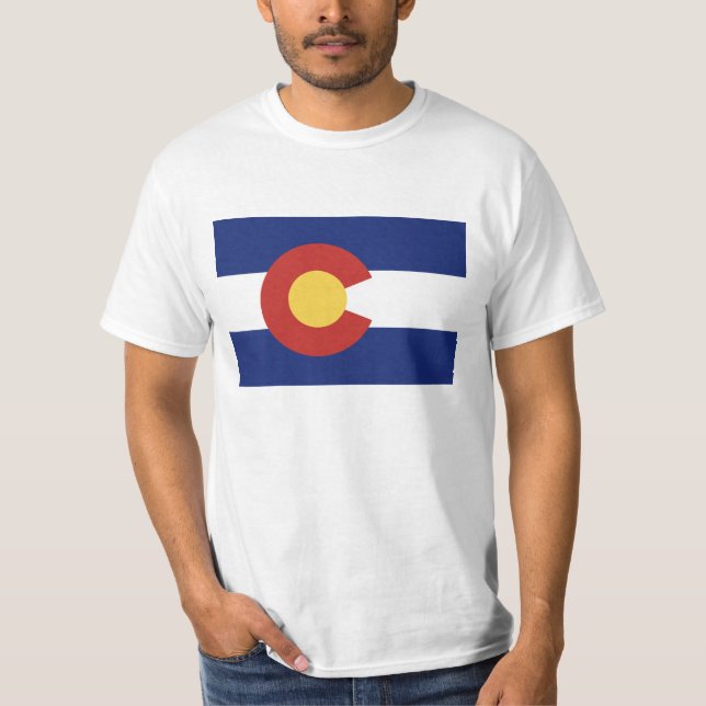 Colorado state flag t shirts (Front)