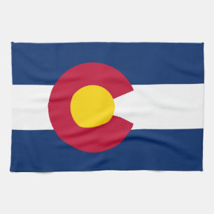 Colorado State Flag Tea Towel