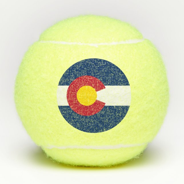 Colorado State Flag Tennis Balls (Front)