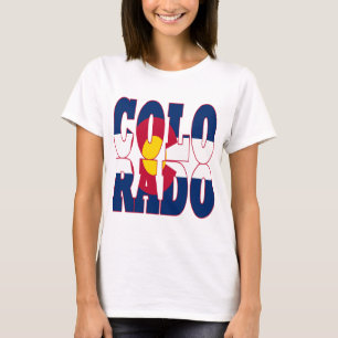 Colorado state flag text T-Shirt
