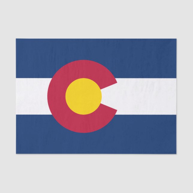 Colorado State Flag Tissue Paper (Front)