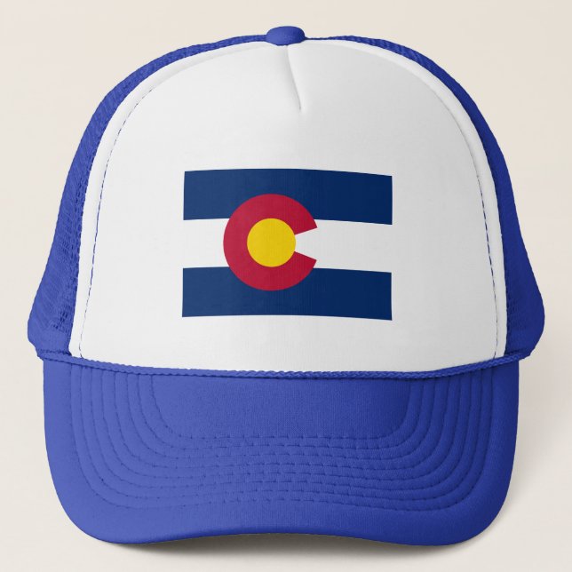 Colorado State Flag Trucker Hat (Front)