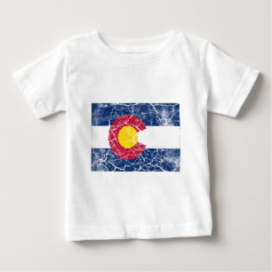Colorado State Flag Vintage Baby T-Shirt