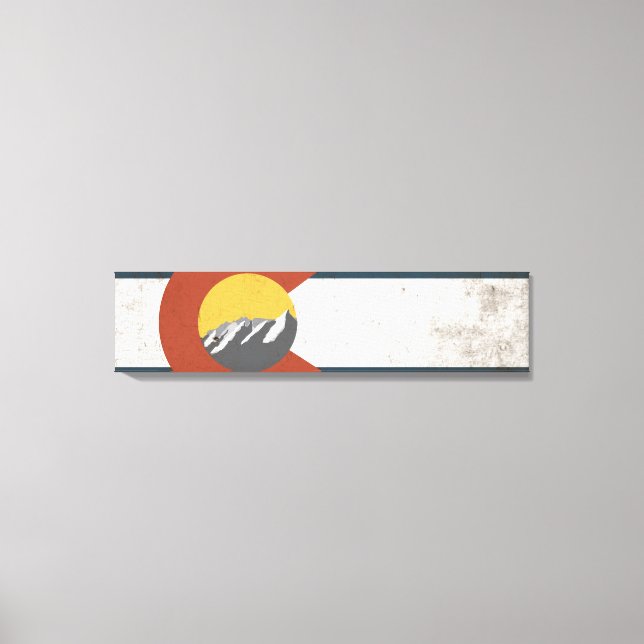 Colorado State Flag Wrapped Canvas (Front)