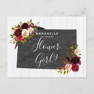 Colorado State Floral Will You Be My Flower Girl Invitation